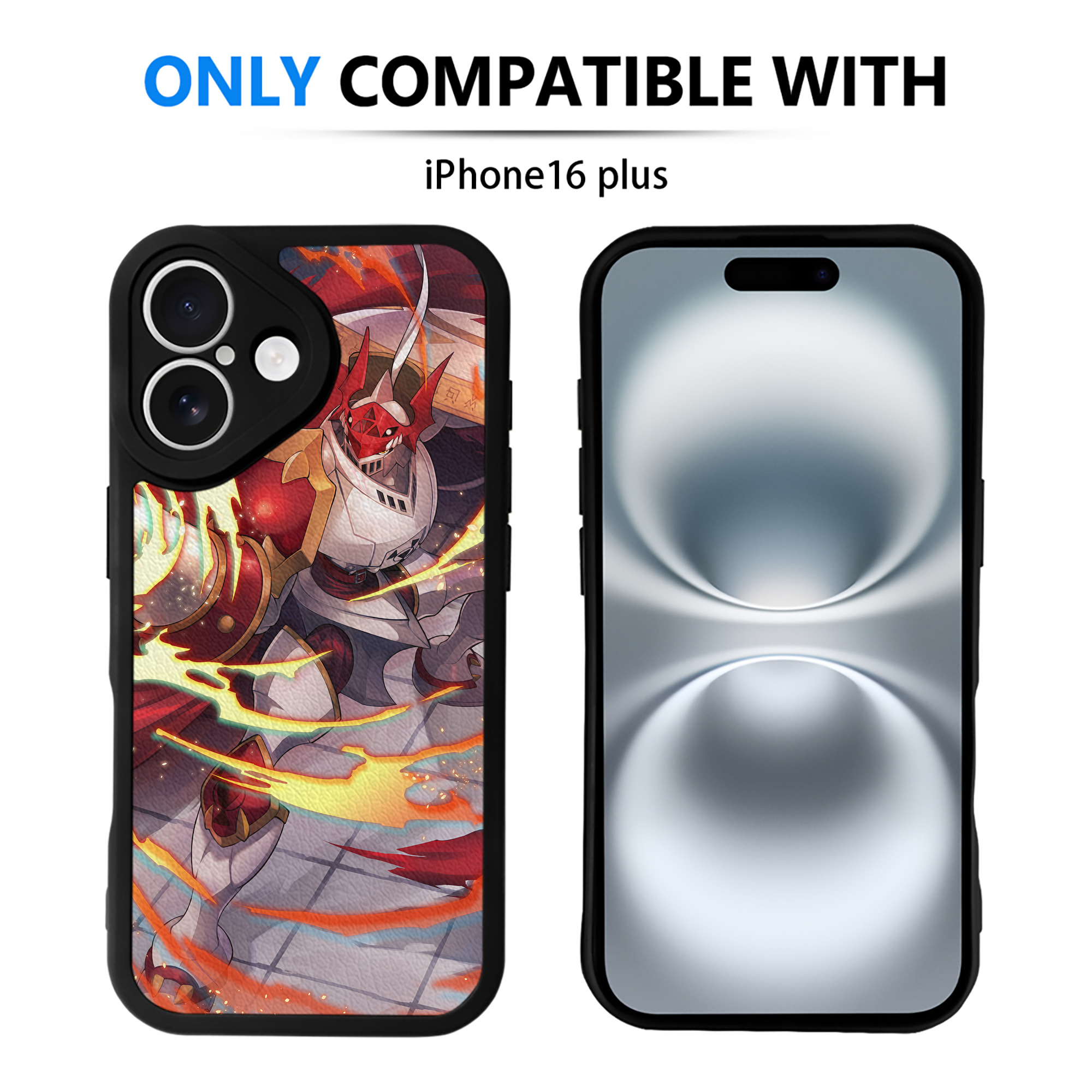 （画像用） Digimon デジタルモンスター/デジモン 【iPhone 16シリーズ対応】シリコンスマホケース（レザー調） 材質：シリコン